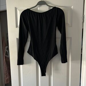 Princess Polly Black Long Sleeve Bodysuit